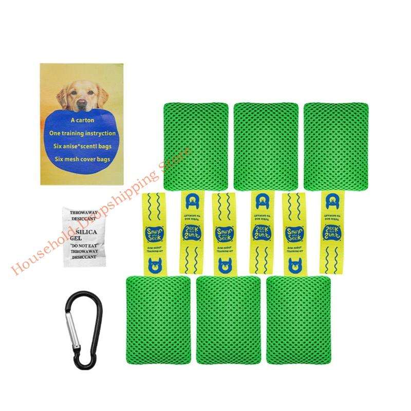 Dog Training Scent Pouches Set Recognition Abilities Training Enrichment 85AD