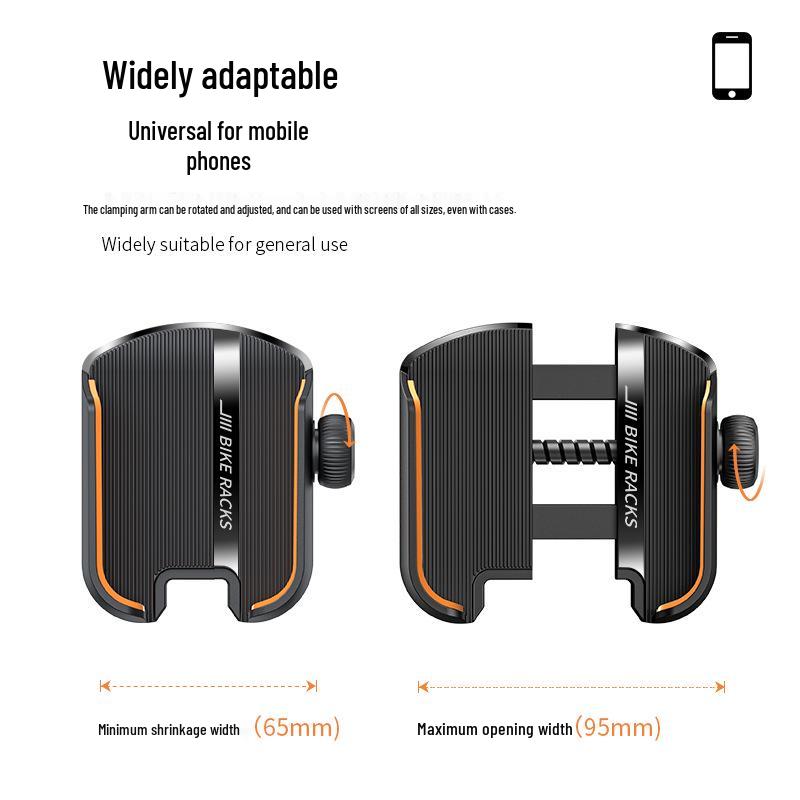 Anti-Shake Phone Mount for Bicycles and Motorcycles - Ideal for Navigation and Delivery