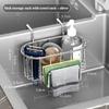 Hanging Stainless Steel Sink Drain Basket Silver/Black/Grey Soap Holder Rack  Kitchen