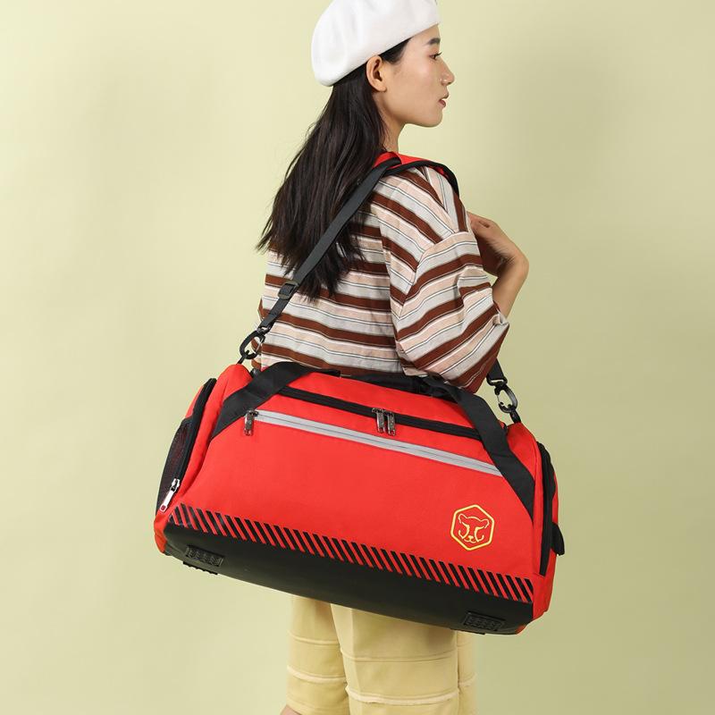 Men's and Women's Short-distance Outing Large-capacity Decompression Travel Bag Dry and Wet Separation Sports Fitness Bag Strap Shoe Compartment