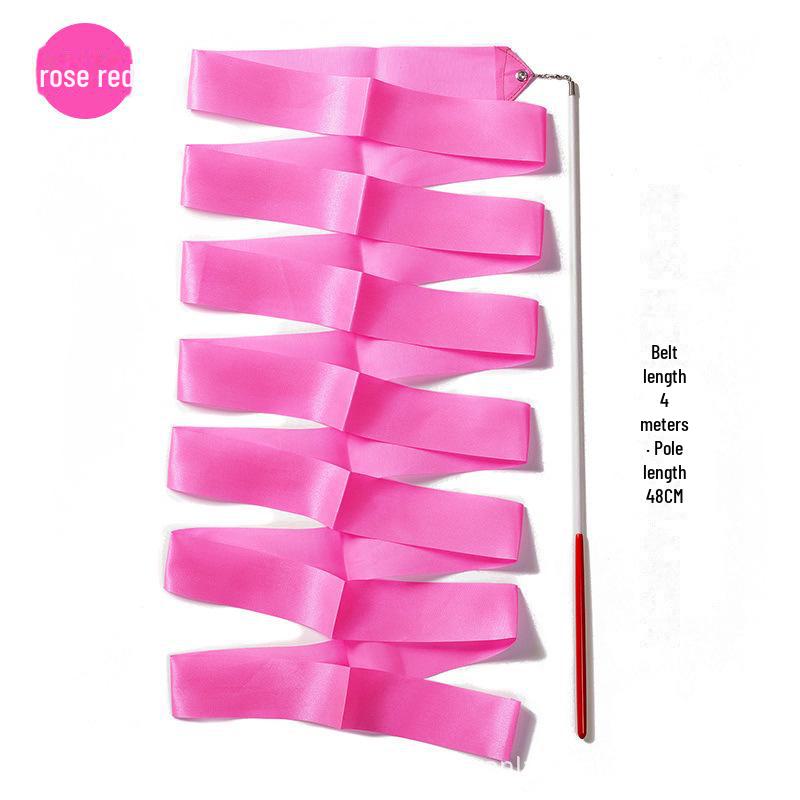 

Цветная лента для художественной гимнастики для детей - шелковая лента-палочка для выступлений и занятий в детском саду