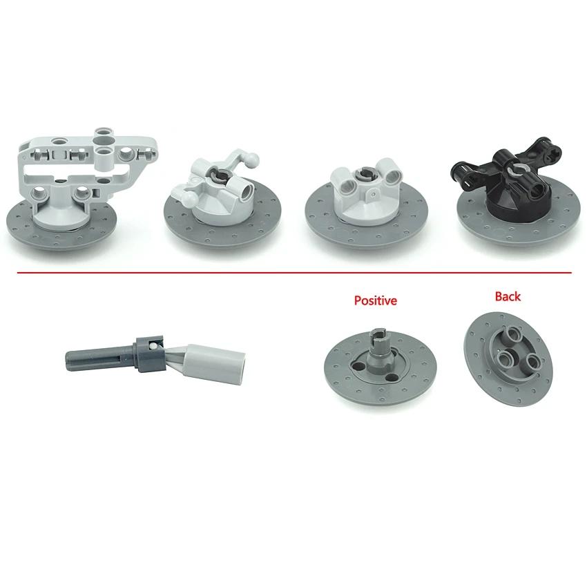 Non-Toxic Moc Parts Suspension Steering Wheel Hub With Planetary Gear Reduction 46490 Technical Diy Building Blocks Tire Car Drive Bricks