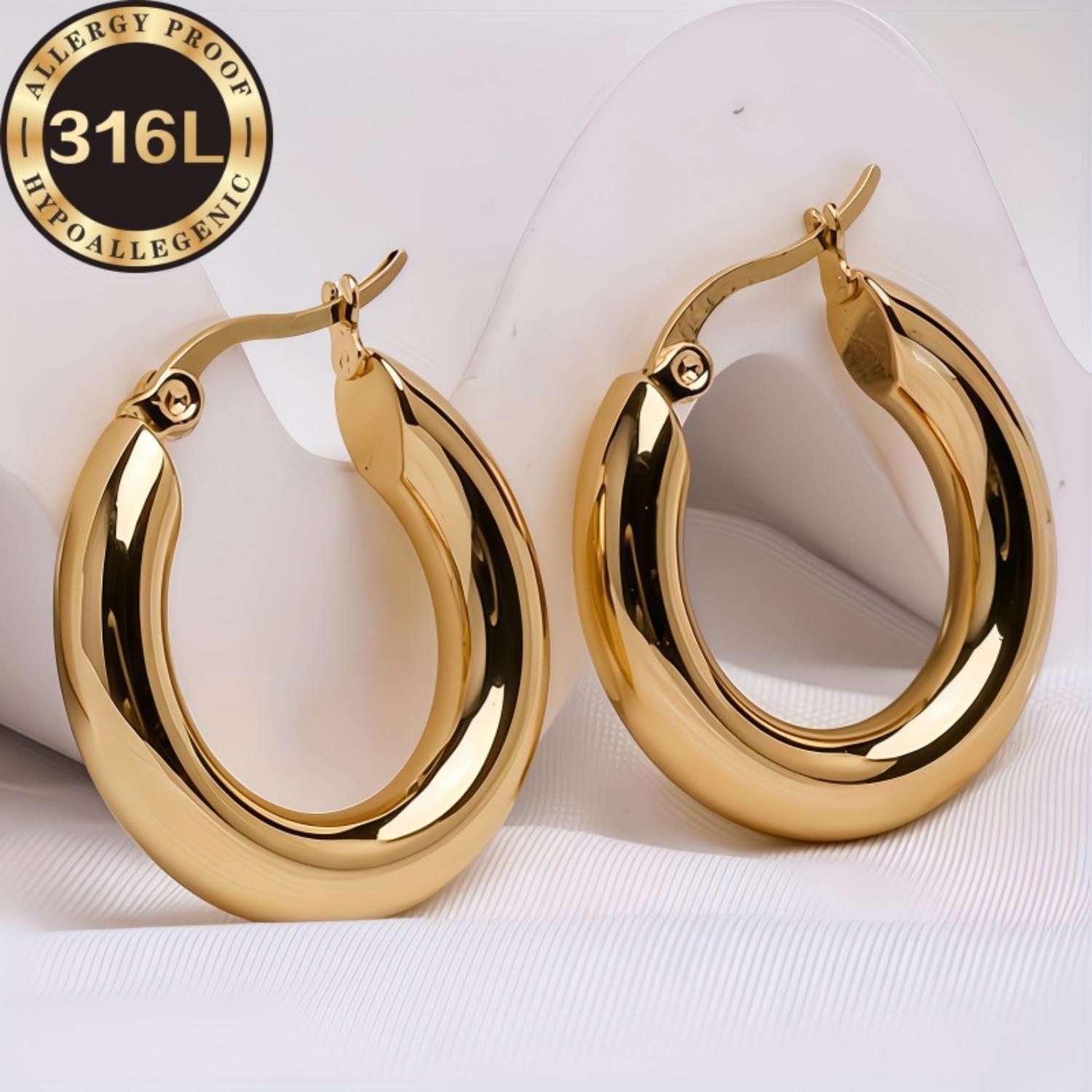 Premium Hypoallergenic Gold Earrings, Elegant Everyday & Party Accessories