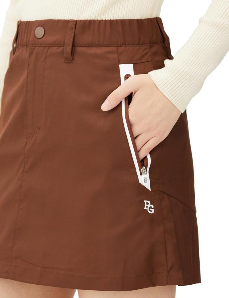 Skirt Taflex Thermotron Radipoka Small Check x Air Shut Water Storage 1 [Pearly Gates] Women's Repellent/Heat / 055-3234008 050_Brown [M]
