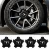 Car Sticker 2025 New Tesla 4pcs Wheel Center Caps Hub Cover Five Claw Type Hubcap Car Decoration Accessories For Tesla Model 3 M