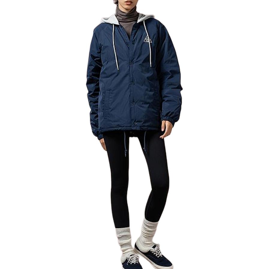 Vans Giacca da Uomo con Cappuccio Bottoni Nascosti Slim Fit Maniche Lunghe Capispalla Blu Navy VN000FBYLKZ