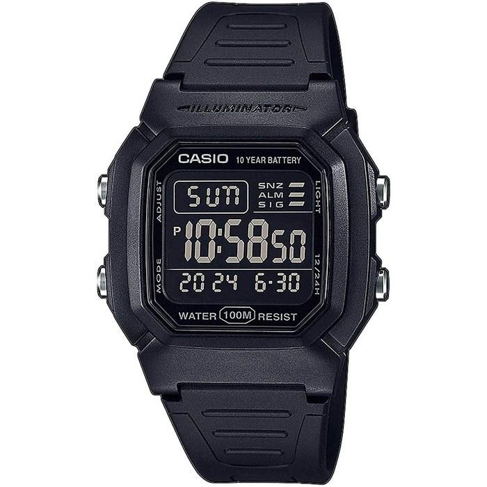 [Casio] Standard Digital Men s Watch W-800H-1BV Black Reverse LCD Import