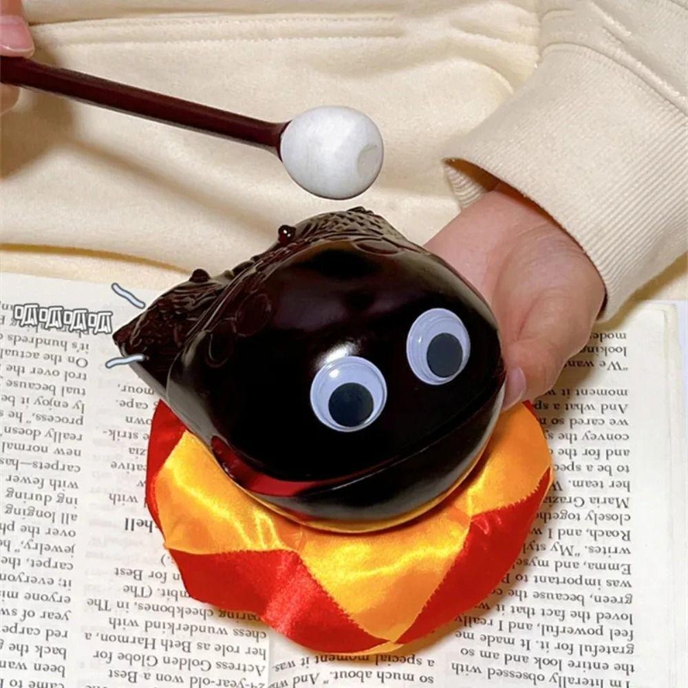 Percussion Small Wooden Fish Wooden Fish Percussion Instrument Wooden Carving Ornaments Preschool
