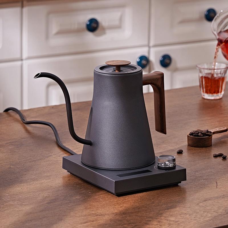 Cafetière à filtre intelligente avec contrôle de température, bec verseur fin isolé et long - Bouilloire électrique tout-en-un