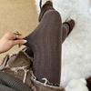 150g Autumn Winter Vertical Striped Tights Women Vintage Thermal Light Slimming Simple Versatile Pantyhose Underwear Leggings
