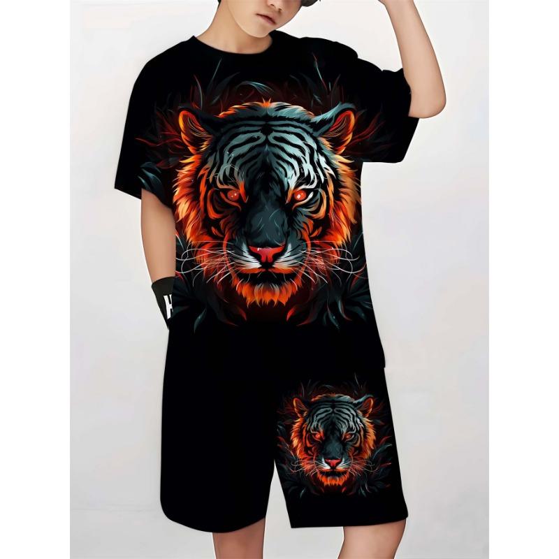 Children's T-shirt and Shorts Set, Comfortable, Skin-friendly and Breathable, Suitable for Sports and Daily Use