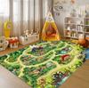 Dinosaur Jungle Maze Living Room, Bedroom or Outdoor Space Indoor Outdoor Mat Fun Washable Mat Suitable for Living Room Carpet