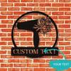 Custom Metal Sign for Hair Salon - Floral Hairstylist Decor Personalized Wall Art