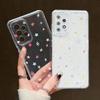 Small Star Bowknot Transparent TPU Case for Samsung Galaxy S26 Edge S25 FE S24 S23 S22 S21 Note 20 Ultra S20 Plus FE Phone Shell