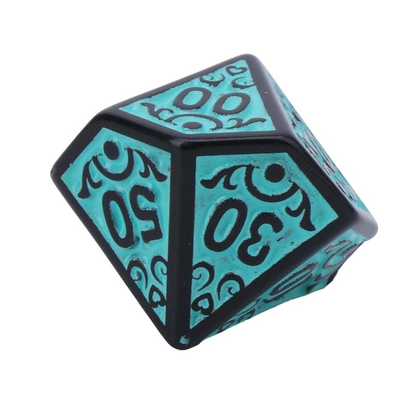 7Pcs/set Polyhedral Acrylic Dices Multiple Face Various Shape Digital Game Dices for Club Party Family Board Game Props
