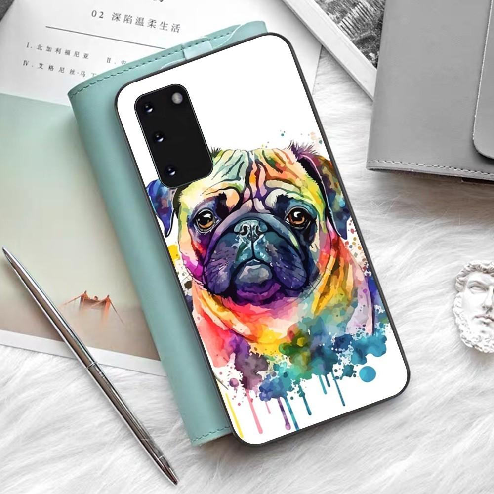 French Bulldog Dog Pug Phone Case Silicone PC+TPU For Samsung S10 20 30 22 23 24 Plus Lite Ultra Cover