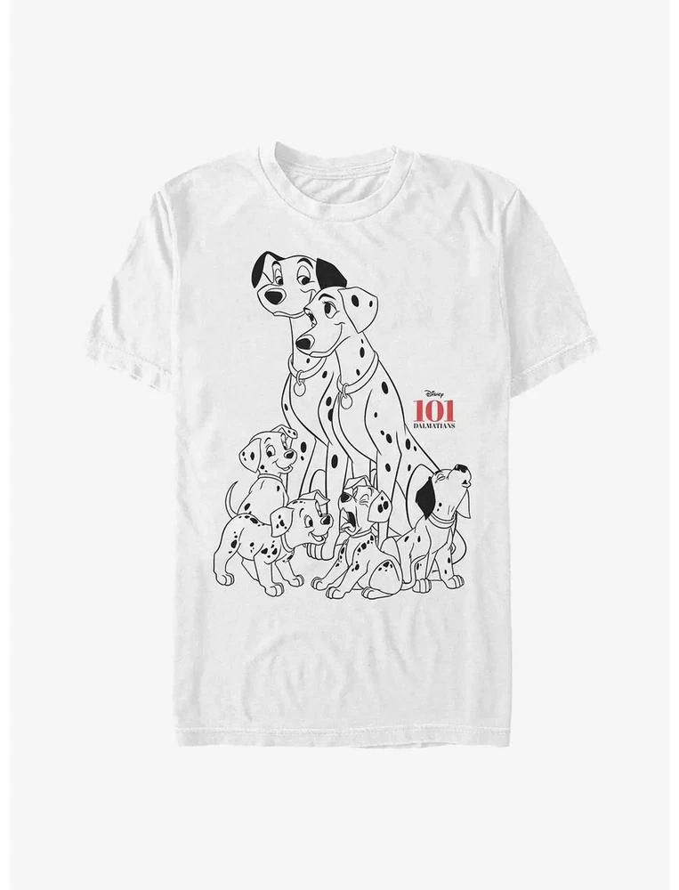 101 Dalmatians Dog Pile White Tshirt S