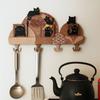 Originality Wall Mounted Key Holder Cat Entrance Storage Rack Cute Entryway Hooks  Office