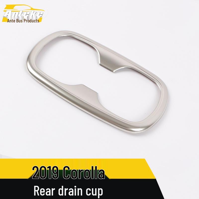 19 Corolla Rear Armrest Cup Holder Decorative Frame Sticker