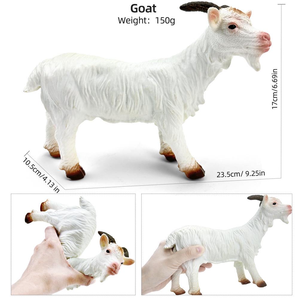 "1-9 inch Plastic Animal & Dinosaur Model Toy Set"