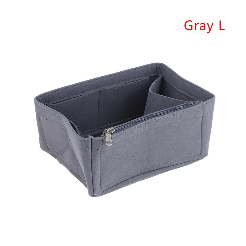 Felt Purse Organizer With Compartments Padded Cosmetic Bag Portable Handbag Removable Organizer Liner Women Suitable For Travel