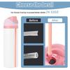6pcs Replacement Straws, Compatible with Owala FreeSip 24oz 32oz Water Bottles Reble Plastic Straws with Cleaning Brush & Cutting Tool 3 Colors