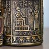 Egyptian Themed Decorative Pen Stand With Intricate Design Resins Craft Pencil Holder Organizers For Modern Home Accent