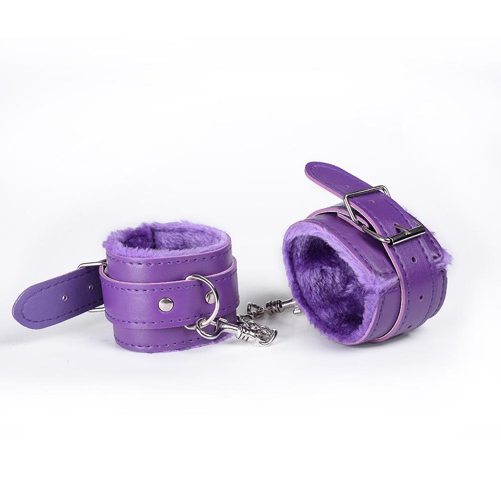Menottes en cuir PU avec masque pour les yeux, retenue, bondage, BDSM, accessoires érotiques, ensemble de jouets sexuels pour couples, femmes et adultes