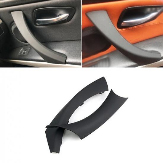 For BMW 3 Series E90 E91 04-12 Passenger Side Black Inner Door Handle Pull Cover