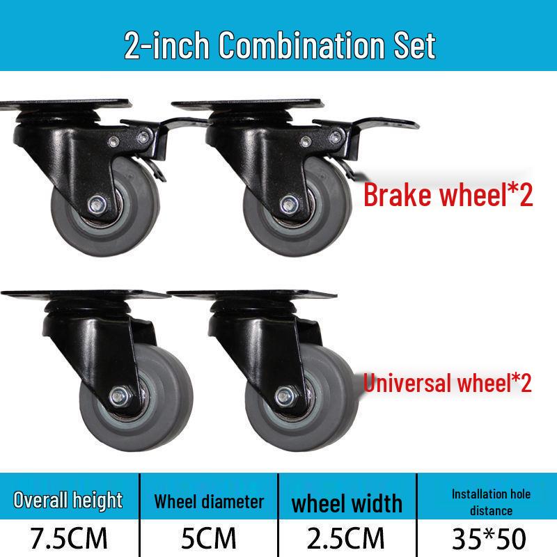 Těžká tichá otočná kolečka (2-8 palců) pro vozíky a malé ruční vozíky