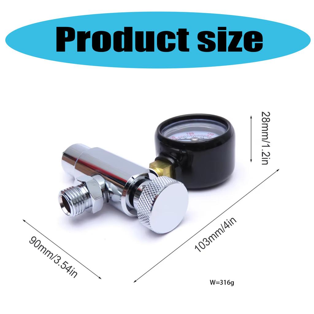 Diving Tanks Pressure Checker Accurate Pressure Gauge Diving Pressure Gauge for Regulator Underwater Diving Equipment