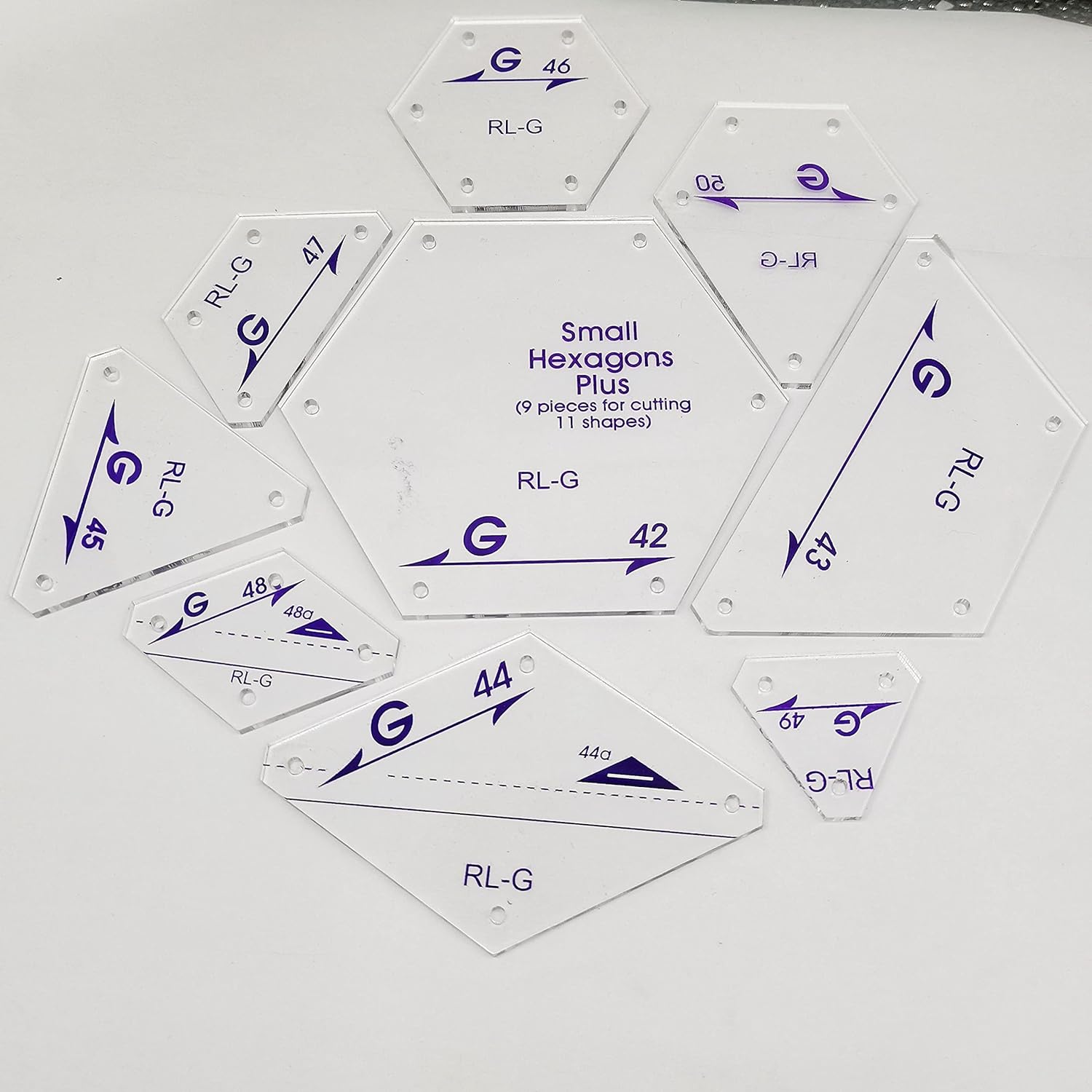 

HONEYSEW 9 шт. Идеальные шаблоны для пэчворка для раскроя 11 форм