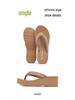Women's 6cm Thick Sole Wedge Flip Flops - Summer Non-Slip High Heel Toe Post Sandals with Comfortable Woven Strap.