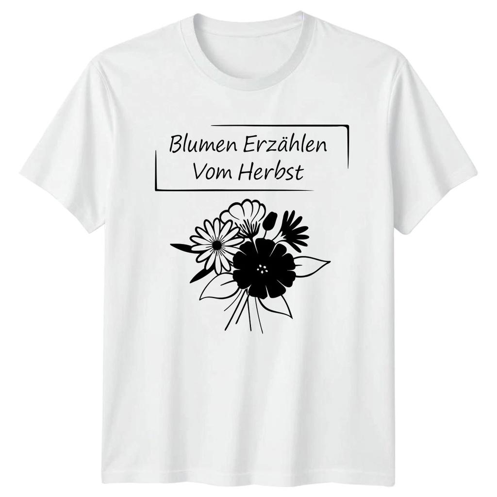 Blumen Erzaehlen Vom Herbst Womens T-Shirt Autumn Florals Gardening Gift For Her