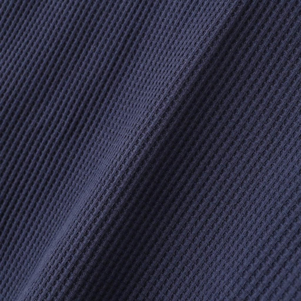 ECO HYBRID WAFFLE Hybrid Waffle Long Sleeve Tee [NANGA] L/S TEE/Eco NW2311-1G218 (XL, BLK)