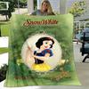 1pc Snow White Printing Blanket - Soft, All-Season Throw for Living Room, Bedroom,Personalized Gift with Adorable Cartoon Design
