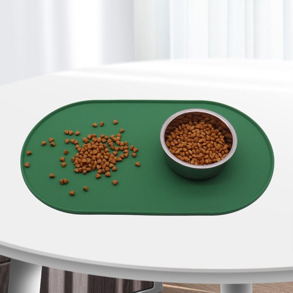 Anti-slip Pet Bowl Mat Anti Overflow Cat Placemat Portable Dog Drinking Pad Pet Accessories