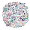 50 PCS Cute Sea Mermaid Stickers for Boys Girls Cartoon Ocean Stickers Vinyl Waterproof Stickers for Water Bottles,Laptop