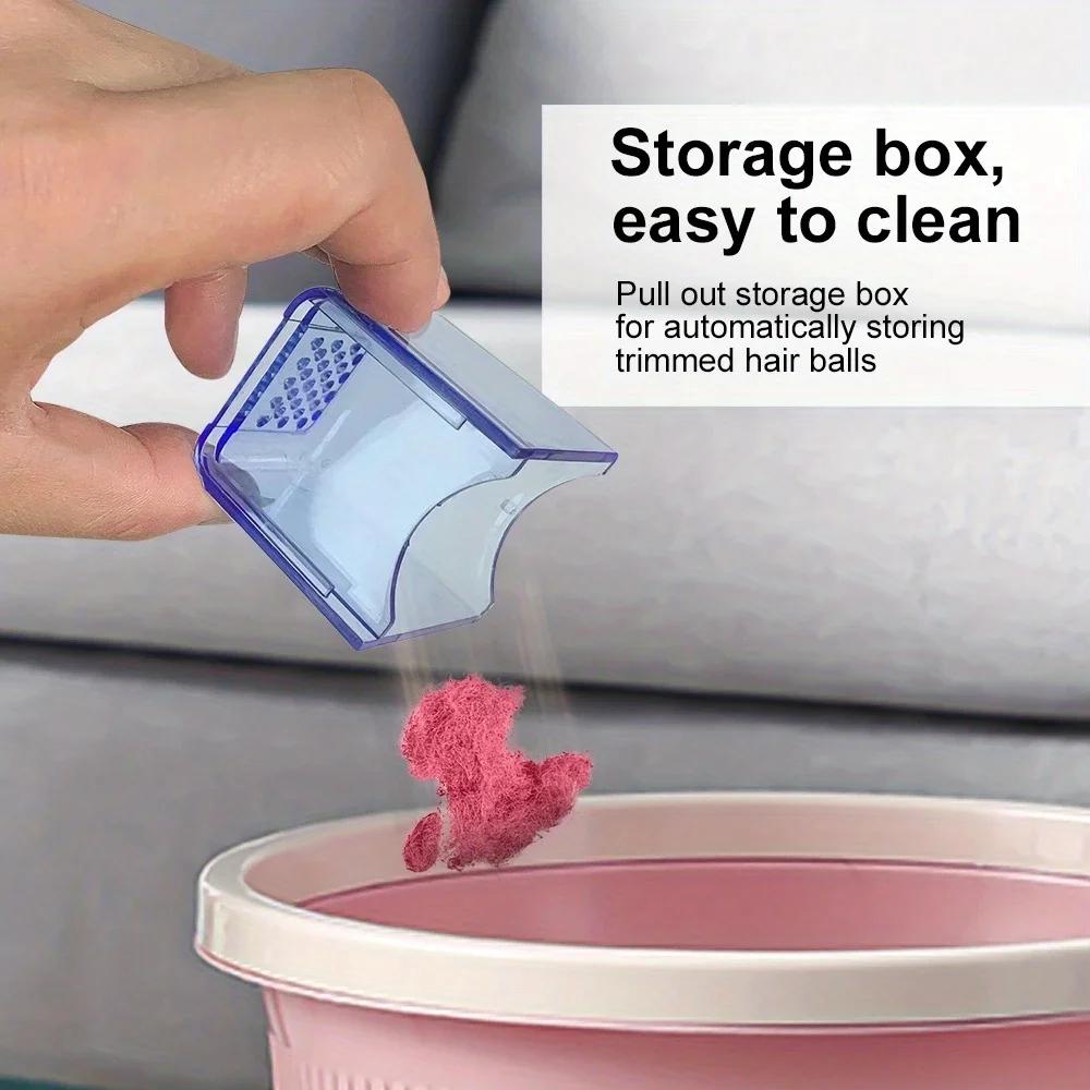 Battery-powered lint remover suitable for clothes and furniture, electric lint brush, easily removes fluff and lint balls.