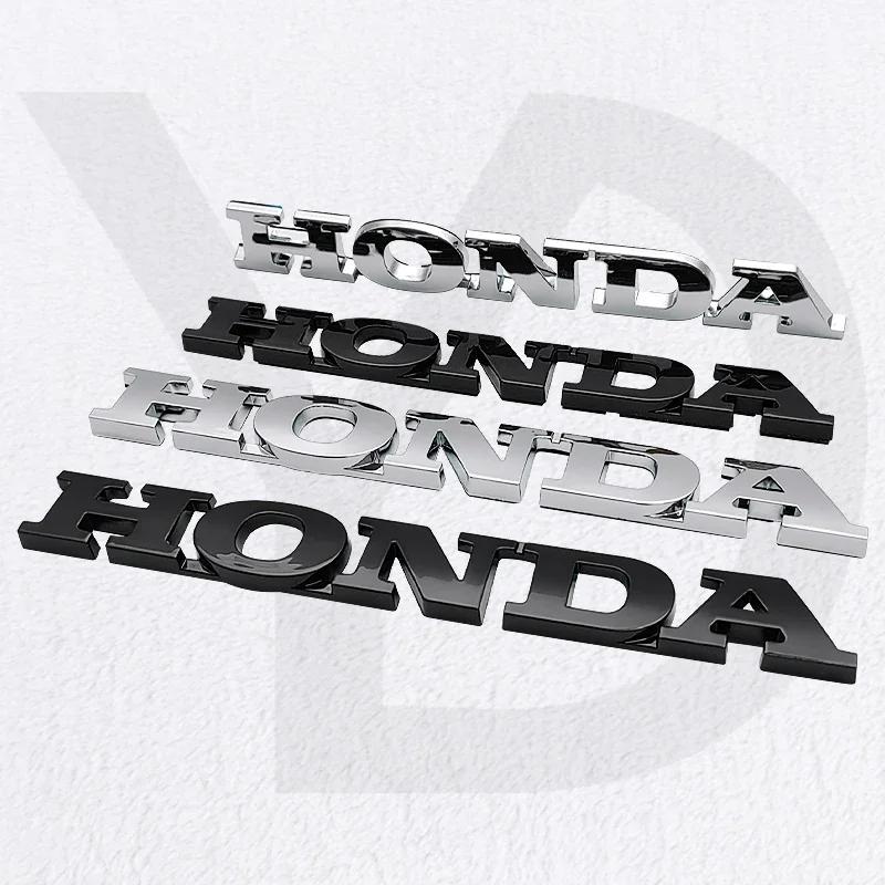 3D ABS Honda Logo Car Emblem Badge For Fit Civic Freed Fiber Accord CRV CR V Jazz Hybrid Odyssey Rear Trunk Sticker Accessories