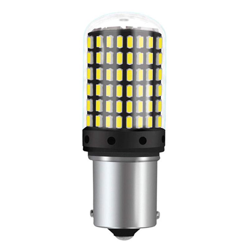 

1pcs Auto 1156 BA15S 3014 144SMD LED Amber Yellow Signal Turn Light Bulb 12-24V 1 piece білий