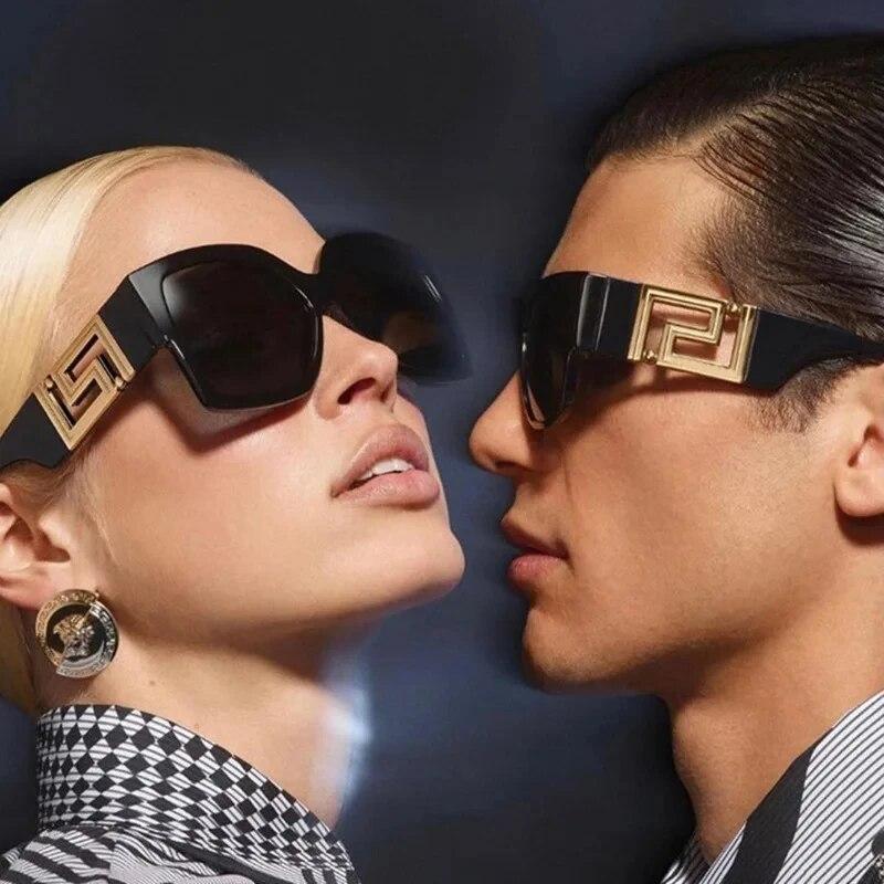 Sunglasses Men Women Vintage Oversize Trendy Square Gradient Shades Sun Glasses  Luxury  Design Fashion UV400 Eyewear