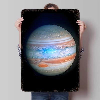 Jupiter High Definition Planet Iron Painting Modern Minimalist Home Decor Living RoomWall Metal Wall Hanging Ornament