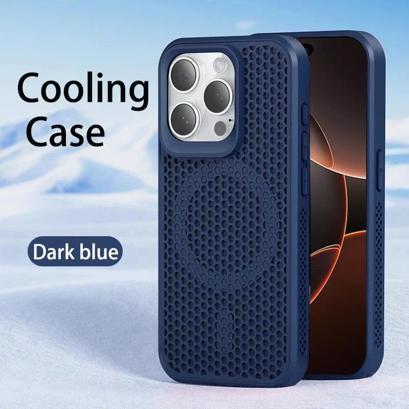 For Magsafe Wireless Charging Phone Case For iPhone 16 14 13 12 11 15 Pro Max 16 Plus Heat Dissipation Breathable Magnetic Cover