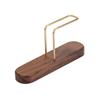 portable Filter Paper Holder Tools Shelf Storage Container Stand Capacity of 60 Walnut Brass