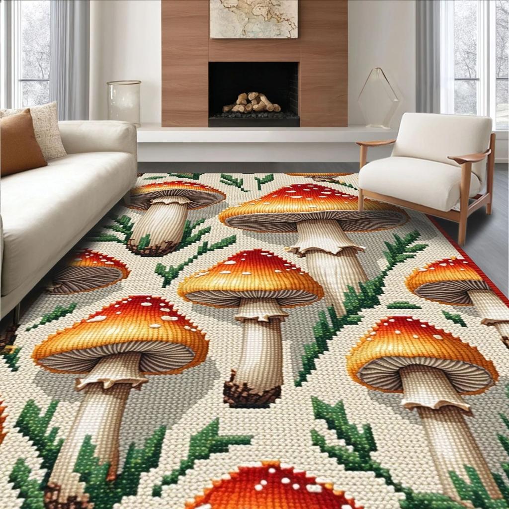 European Classical Butterfly Carpet Living Room Sofa Coffee Table Carpet Dirt Resistant Bedroom Thick Floor Mat