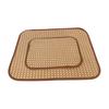 Summer Cool Mat for Pets Scratch-Resistant Wear-Resistant Large Breathable Natural Rattan Cooling Mat Anti-Slip Pet Bed