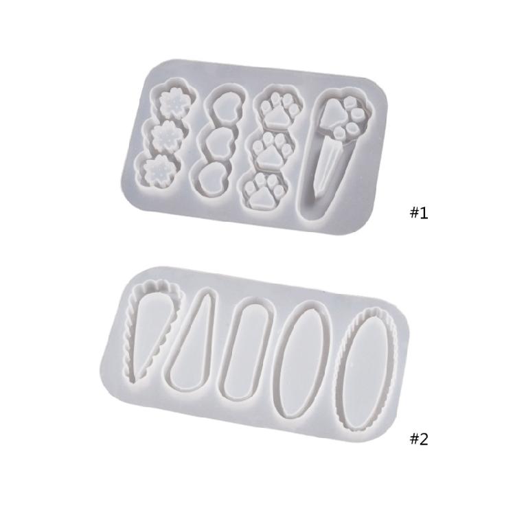 Silicone Resin Moulds Silicone Jewelry Mould for Hair Clip Hair Barrettes Making