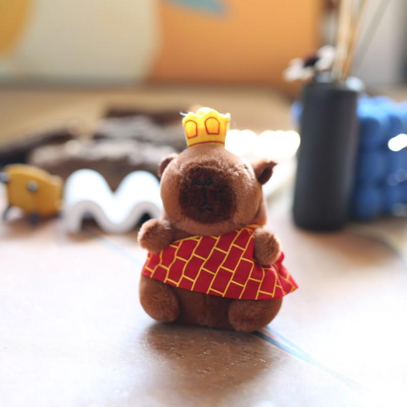 

Милая милая Капибала маленькая подвеска плюшевая игрушка кукла теленок сумка брелок тряпичная кукла кукла 12cm