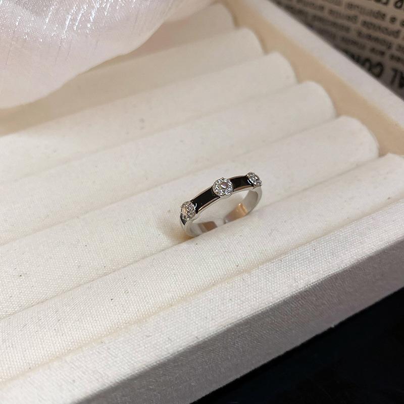 Vintage Palast Blumenring Diamantstil Leichter Luxus Premium Zeigefinger Schmuck